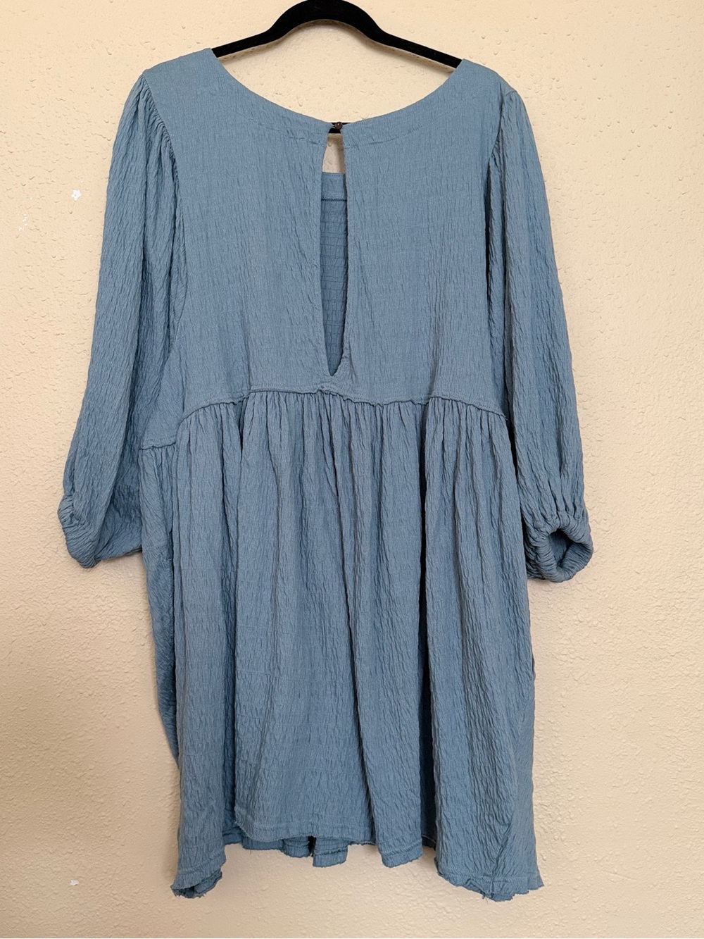 FP Beach x Free People | Get Obsessed Babydoll Dress in Dusty Blue - Size Large - Picture 5 of 5